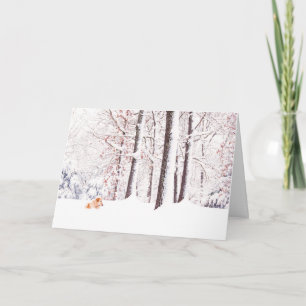 Cartes Pour Fêtes Annuelles Or et Noël blanc