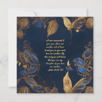 Or sur Sapphire Frame Bible Verse