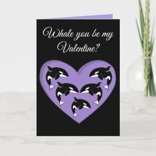 Cartes Pour Fêtes Annuelles Orca Killer Whale Valentines Day