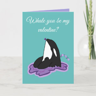 Cartes Pour Fêtes Annuelles Orca Killer Whale Valentines Day