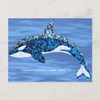 Cartes Pour Fêtes Annuelles Orca Positive Thinking Postcards