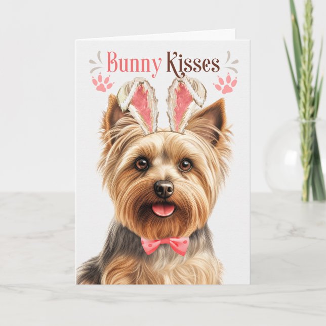 Cartes Pour Fêtes Annuelles Oreilles de lapin de chien de Terrier Silencieux p (Devant)