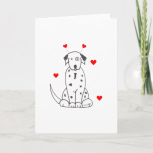 Cartes Pour Fêtes Annuelles Oreilles de Saint-Valentin dalmate