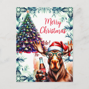 Cartes Pour Fêtes Annuelles Orignal Cool en Chapeau de Père Noël