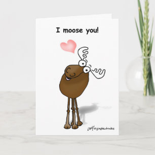 Cartes Pour Fêtes Annuelles Orignaux de Valentine