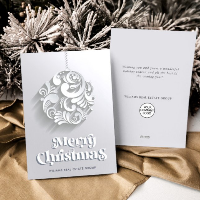 Cartes Pour Fêtes Annuelles Ornament Arbre de Noël Accueil d'entreprise (Créateur téléchargé)