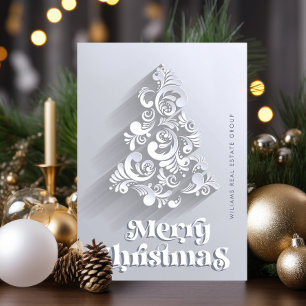 Cartes Pour Fêtes Annuelles Ornament Arbre de Noël Accueil d'entreprise