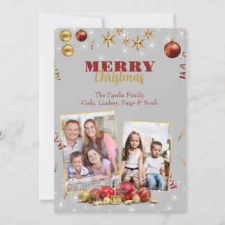 Cartes Pour Fêtes Annuelles ORNAMENT DE NOËL DE MERRY customisé