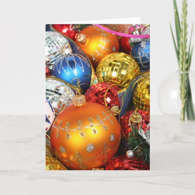 Cartes Pour Fêtes Annuelles Ornaments (Devant)