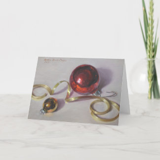 Cartes Pour Fêtes Annuelles "Ornaments and Ribbon"