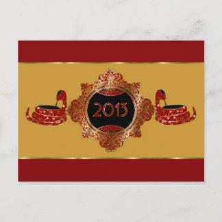 Cartes Pour Fêtes Annuelles Ornate Year of the Snake Chinese