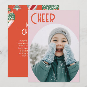 Cartes Pour Fêtes Annuelles Ornement Coloré Joie de Noël