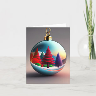 Cartes Pour Fêtes Annuelles Ornement de fêtes de Noël