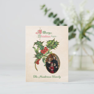 Cartes Pour Fêtes Annuelles Ornement de gui vintage Photo Noël