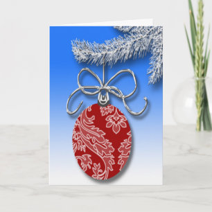 Cartes Pour Fêtes Annuelles Ornement de Noël Arbre de Noël