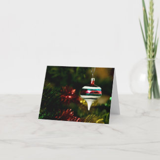 Cartes Pour Fêtes Annuelles Ornement de Noël (blanc)