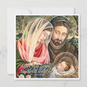 Cartes Pour Fêtes Annuelles Ornement de Noël catholique de Sainte Famille