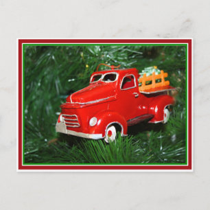 Cartes Pour Fêtes Annuelles Ornement de Noël de Camion Rouge (4)