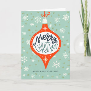 Cartes Pour Fêtes Annuelles Ornement de Noël dessiné à la main