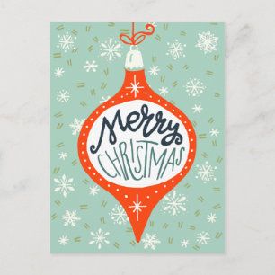 Cartes Pour Fêtes Annuelles Ornement de Noël dessiné à la main
