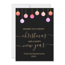 Ornement de pendaison coloré de Noël Gold Festive