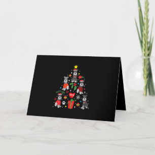 Cartes Pour Fêtes Annuelles Ornement de sapin de Noël Schnauzer Chien de compa