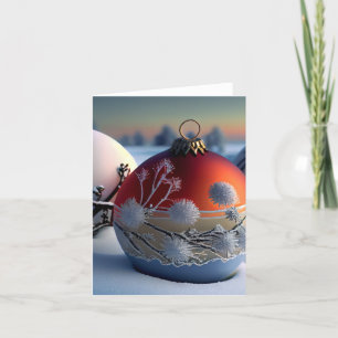 Cartes Pour Fêtes Annuelles Ornement de vacances de Noël