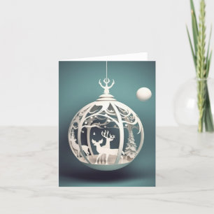 Cartes Pour Fêtes Annuelles Ornement de vacances de Noël