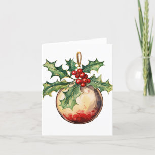 Cartes Pour Fêtes Annuelles Ornement de vacances de Noël