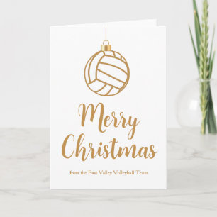 Cartes Pour Fêtes Annuelles Ornement de volley-ball personnalisé Joyeux Noël