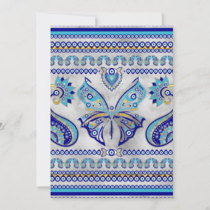 Cartes Pour Fêtes Annuelles Ornement oculaire du papillon