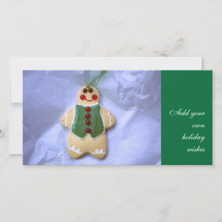 Cartes Pour Fêtes Annuelles Ornement Photocard de cuisine de pain d'épice