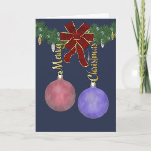 Cartes Pour Fêtes Annuelles Ornements de Joyeux Noël