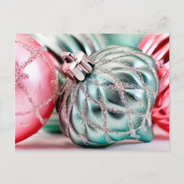 Cartes Pour Fêtes Annuelles Ornements de Noël anciens Classique (Devant)