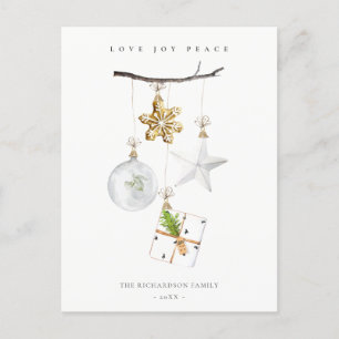 Cartes Pour Fêtes Annuelles Ornements de Noël Cookie Chime Love Joie Paix