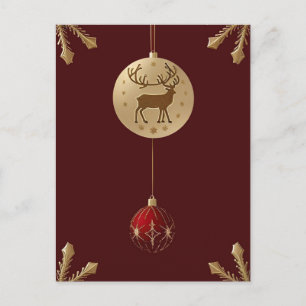 Cartes Pour Fêtes Annuelles Ornements de Noël élégants