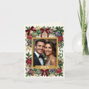 Cartes Pour Fêtes Annuelles Ornements de Noël personnalisés vintage/ancien