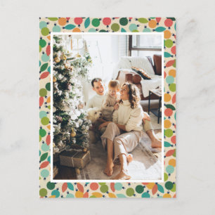 Cartes Pour Fêtes Annuelles Ornements et lumières de Noël rétro vintages