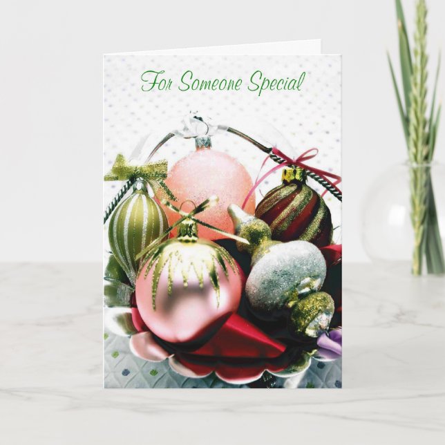 Cartes Pour Fêtes Annuelles Ornements pour quelqu'un Special spécial (Devant)