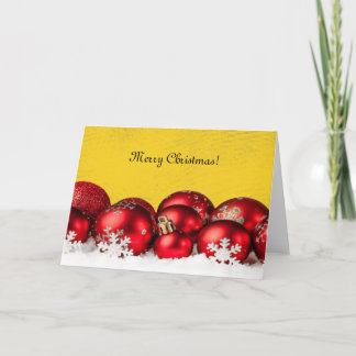 Cartes Pour Fêtes Annuelles Ornements rouges