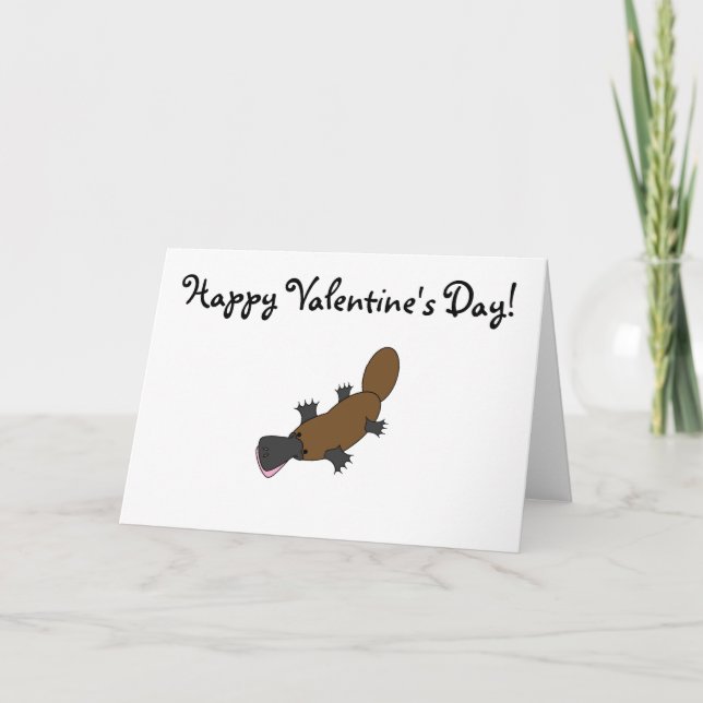 Cartes Pour Fêtes Annuelles Ornithorynque (Devant)