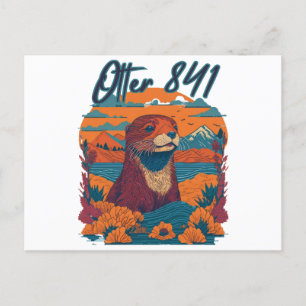 Cartes Pour Fêtes Annuelles Otter 841 Otter My Way California Sea Otte