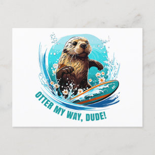 Cartes Pour Fêtes Annuelles Otter 841 Surf Otter Elle Vole Surfboards Otte