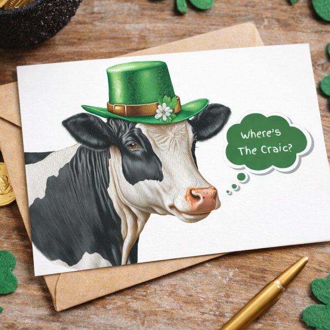 Cartes Pour Fêtes Annuelles Où est la fête ? Drôle St. Patrick's Day irlandais (Créateur téléchargé)