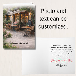 Cartes Pour Fêtes Annuelles Où nous nous sommes rencontrés Photo Saint-Valenti