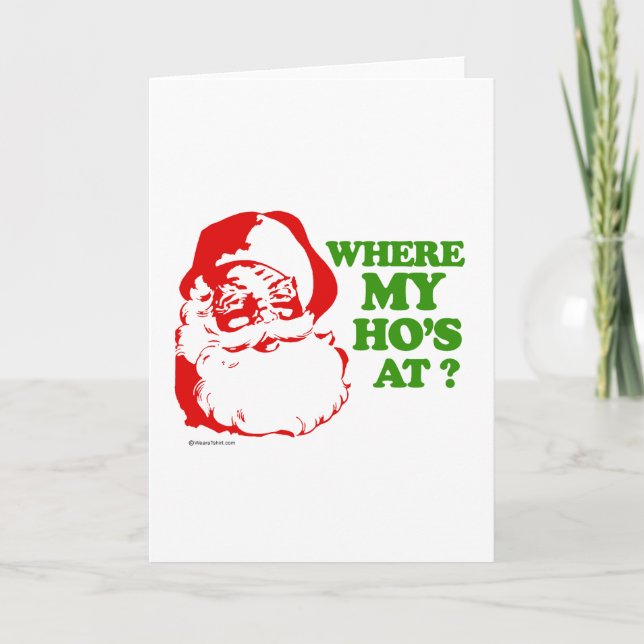 Cartes Pour Fêtes Annuelles Où sont mes meufs ? (Devant)