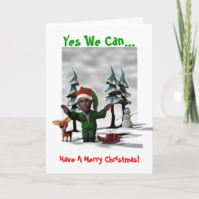 Cartes Pour Fêtes Annuelles Oui nous pouvons…, avoir un Joyeux Noël ! (Devant)