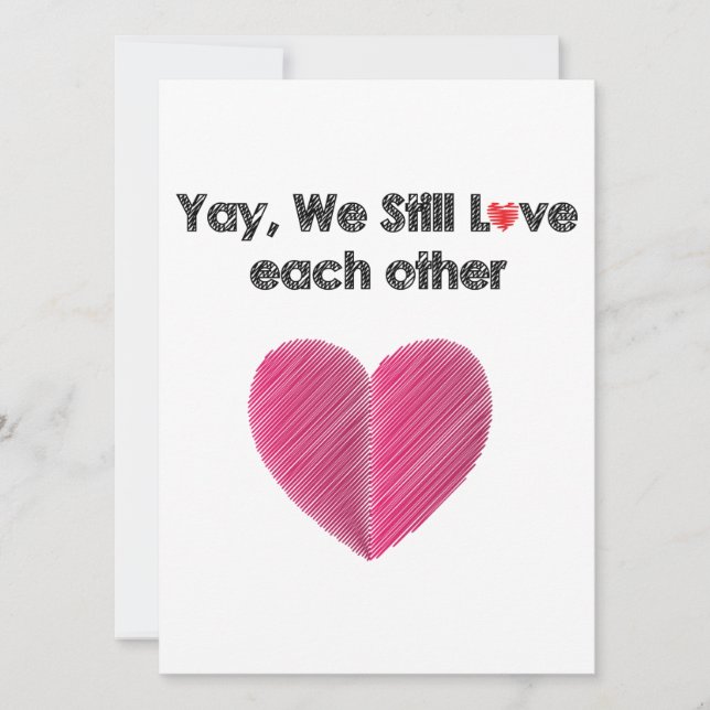 Cartes Pour Fêtes Annuelles Oui, On S'Apprécie Toujours. (Devant)