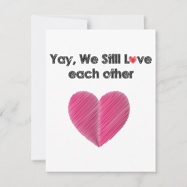 Cartes Pour Fêtes Annuelles Oui, On S'Apprécie Toujours. (Devant)