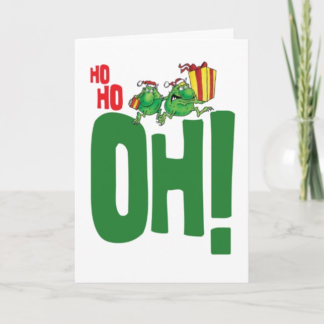 Cartes Pour Fêtes Annuelles Oups Noël (Devant)
